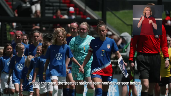 USWNT Deaf Profile with Griffin