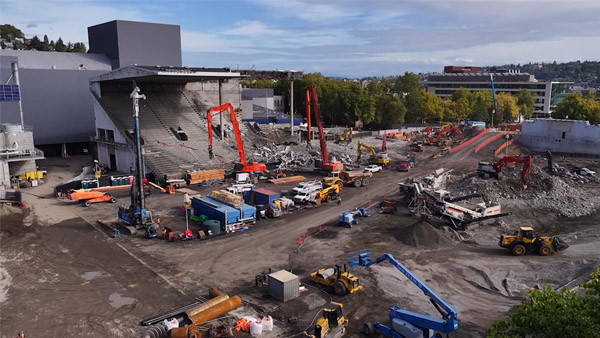 Demolition of Seattle's Memorial Stadium
