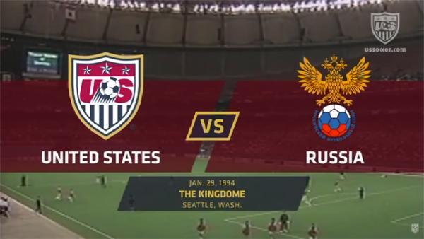 USMNT vs Russia in Kingdome 1994